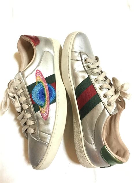 guccie shoes with planets|Gucci ace tennis shoes.